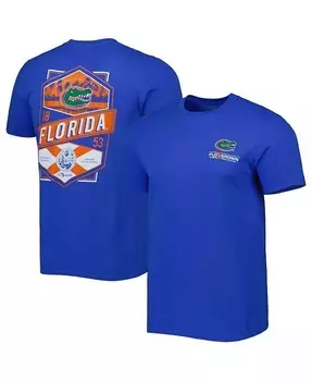 Мужская футболка Royal Florida Gators Double Diamond Crest Flogrown, синий