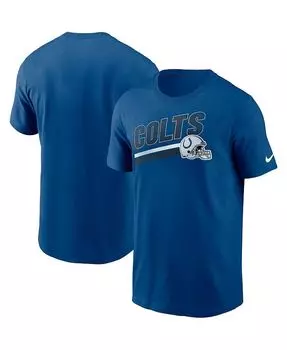 Мужская футболка Royal Indianapolis Colts Essential Blitz Lockup Nike, синий