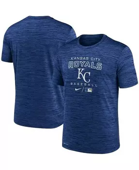 Мужская футболка Royal Kansas City Royals Authentic Collection Velocity Practice Performance Nike, синий