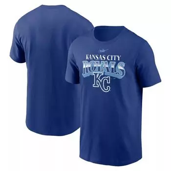 Мужская футболка Royal Kansas City Royals Cooperstown Collection Rewind Arch Nike