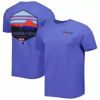 Мужская футболка Royal Louisiana Tech Bulldogs Landscape Shield