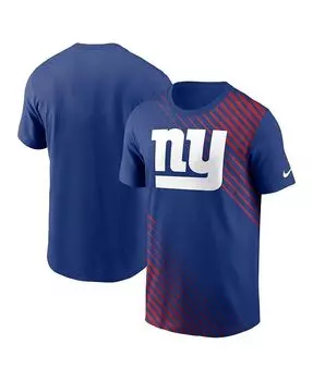 Мужская футболка Royal New York Giants Yard Line Fashion Asbury Nike, синий