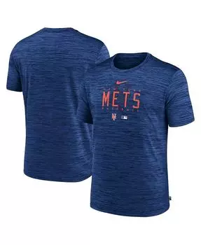 Мужская футболка Royal New York Mets Authentic Collection Velocity Performance Practice Practice Nike, синий