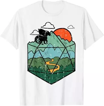 Мужская футболка RPG Mountain Gamer, белый