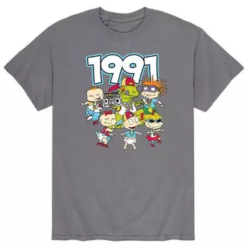 Мужская футболка Rugrats 90-х годов Rugrats Back Licensed Character