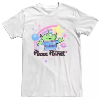 Мужская футболка с аэрографом Disney/Pixar Toy Story Alien Pizza Planet Licensed Character