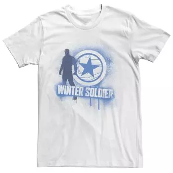 Мужская футболка с аэрозольной краской Marvel The Falcon And The Winter Soldier Licensed Character