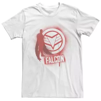Мужская футболка с аэрозольной краской в форме круга Marvel Falcon And The Winter Soldier Licensed Character