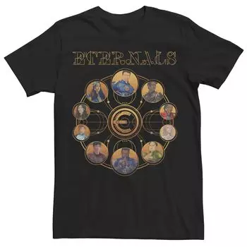 Мужская футболка с абстрактной запахом и запахом Marvel Eternals Licensed Character