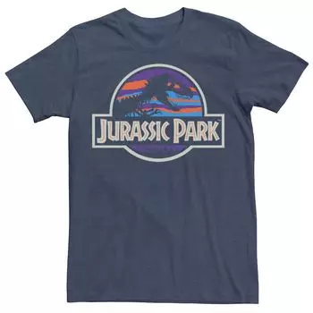 Мужская футболка с абстрактным логотипом «Парк Юрского периода» Licensed Character
