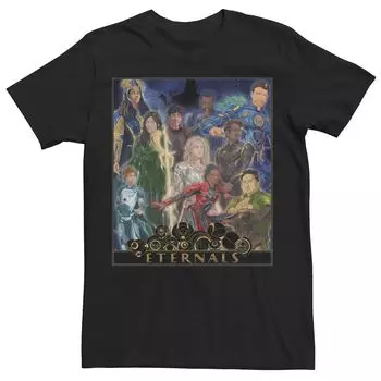 Мужская футболка с абстрактным плакатом команды Marvel Eternals Licensed Character