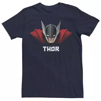 Мужская футболка с абстрактным полутоновым портретом Marvel Thor Licensed Character
