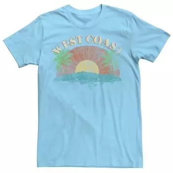 Мужская футболка с эффектом потертости Sunset West Coast Licensed Character