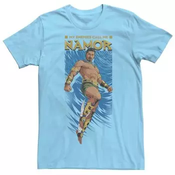 Мужская футболка с анимированным портретом Marvel Wakanda Forever My Enemies Call Me Namor Licensed Character