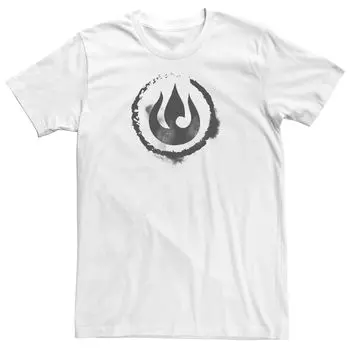 Мужская футболка с эскизом Nickelodeon Legend Of Korra Fire Nation Licensed Character
