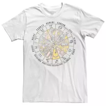 Мужская футболка с астрологическим кругом и гороскопом Licensed Character