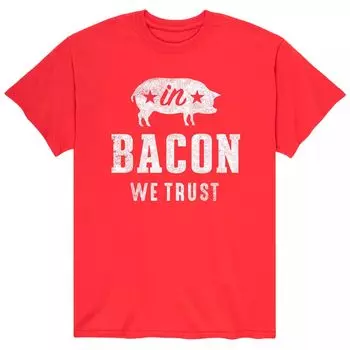 Мужская футболка с беконом We Trust Licensed Character