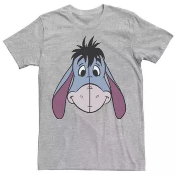 Мужская футболка с большим лицом Disney Winnie The Pooh Eeyore Licensed Character