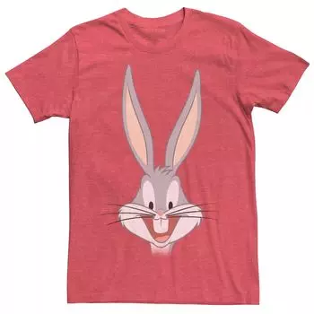 Мужская футболка с большим лицом Looney Tunes Bugs Bunny Licensed Character
