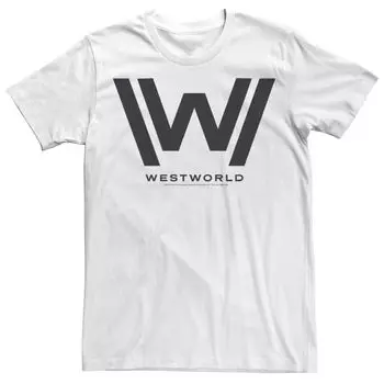 Мужская футболка с большим логотипом Westworld Licensed Character