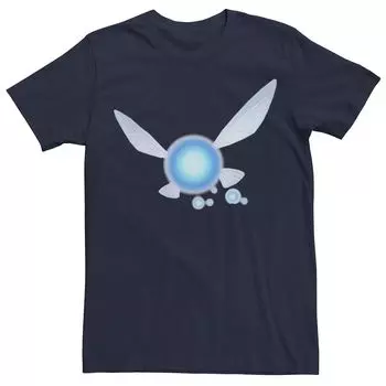 Мужская футболка с большим портретом Nintendo Zelda Navi, Синяя Licensed Character, синий