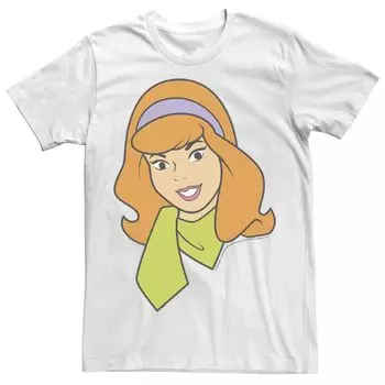 Мужская футболка с большим портретом Scooby Doo Daphne Licensed Character