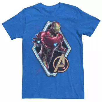 Мужская футболка с брызгами краски Marvel Avengers Endgame Iron Man Licensed Character