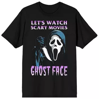 Мужская футболка с часами Ghostface Killer Licensed Character, черный