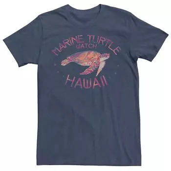 Мужская футболка с часами Marine Turtle Watch Hawaii Tie Dye Licensed Character