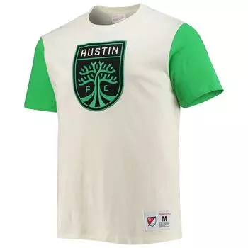 Мужская футболка с цветными блоками Mitchell & Ness Cream Austin FC