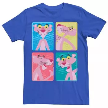 Мужская футболка с цветными вставками Pink Panther Licensed Character