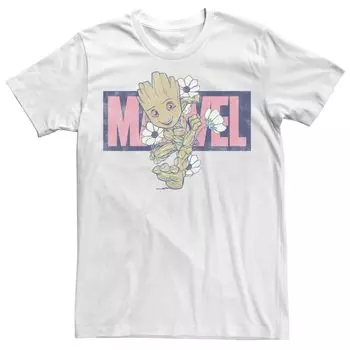 Мужская футболка с цветочным принтом для бега Marvel Groot Licensed Character