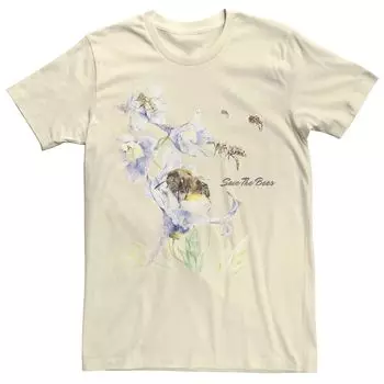 Мужская футболка с цветочным принтом ко Дню Земли Save The Bees Licensed Character