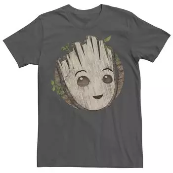 Мужская футболка с деревянным значком Marvel I am Groot Licensed Character