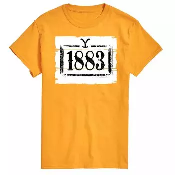Мужская футболка с деревянным знаком 1883 года Licensed Character