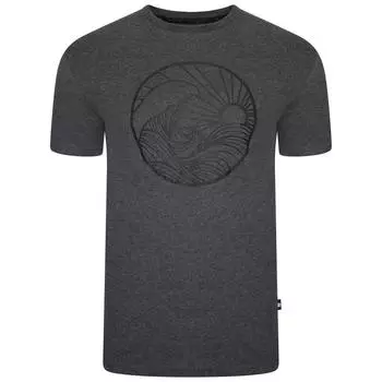 Мужская футболка с дисперсным принтом темно-серая DARE 2B, цвет gris