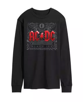 Мужская футболка с длинным рукавом acdc black ice AIRWAVES, черный