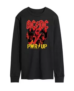 Мужская футболка с длинным рукавом acdc pwr up AIRWAVES, черный