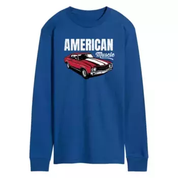 Мужская футболка с длинным рукавом American Muscle с принтом Licensed Character, синий