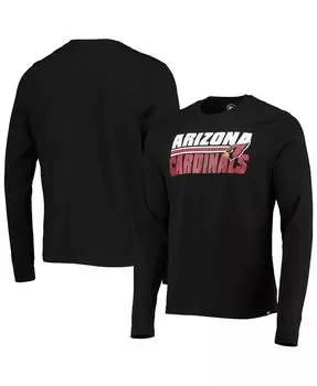 Мужская футболка с длинным рукавом '47 black arizona cardinals shadow super rival '47 Brand, черный