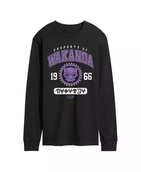 Мужская футболка с длинным рукавом Black Panther Wakanda AIRWAVES, черный