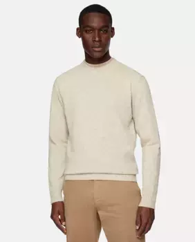 Мужская футболка с длинным рукавом Boggi Milano, кремовый