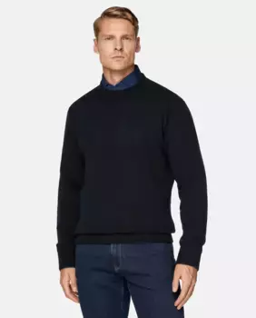 Мужская футболка с длинным рукавом Boggi Milano, тёмно-синий