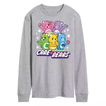 Мужская футболка с длинным рукавом Care Bears Unlock The Magic с принтом Licensed Character, серый