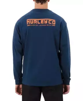 Мужская футболка с длинным рукавом Dept Hurley, синий