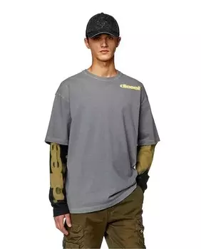 Мужская футболка с длинным рукавом Diesel, серый