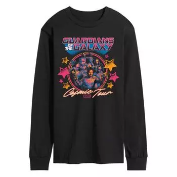 Мужская футболка с длинным рукавом Guardians of the Galaxy Cosmic Tour Marvel, черный