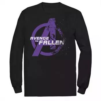 Мужская футболка с длинным рукавом и графическим рисунком с логотипом Marvel Avengers Endgame Avenge The Fallen Fading