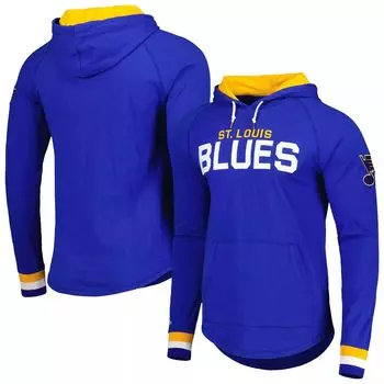 Мужская футболка с длинным рукавом и худи Mitchell & Ness Blue St. Louis Blues Legendary Slub