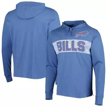 Мужская футболка с длинным рукавом и капюшоном Royal Buffalo Bills Field Franklin '47